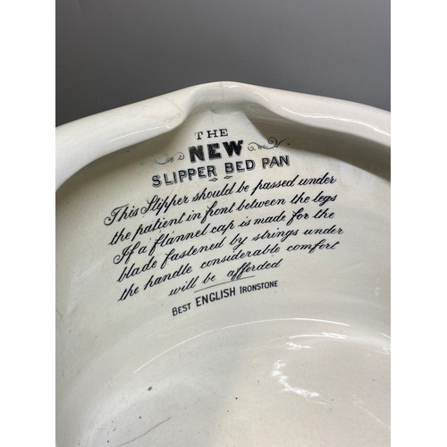 274 - NEW SLIPPER CERAMIC BED PAN