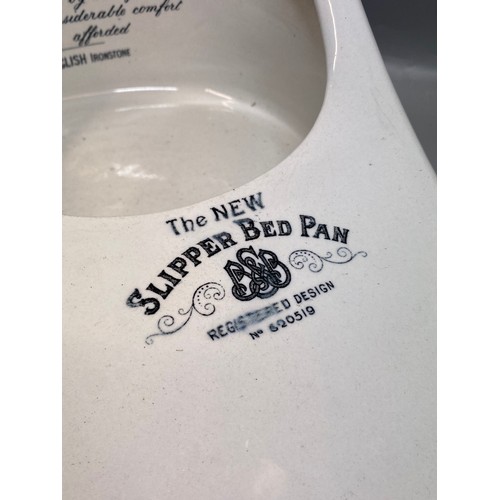 274 - NEW SLIPPER CERAMIC BED PAN