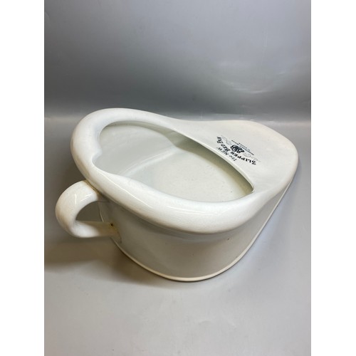 274 - NEW SLIPPER CERAMIC BED PAN