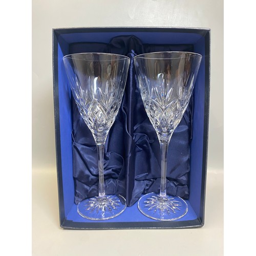 235 - TWO BOX SETS OF STUART AND CRYSTAL WINE GLASSES