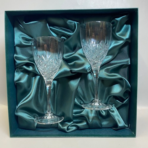 235 - TWO BOX SETS OF STUART AND CRYSTAL WINE GLASSES