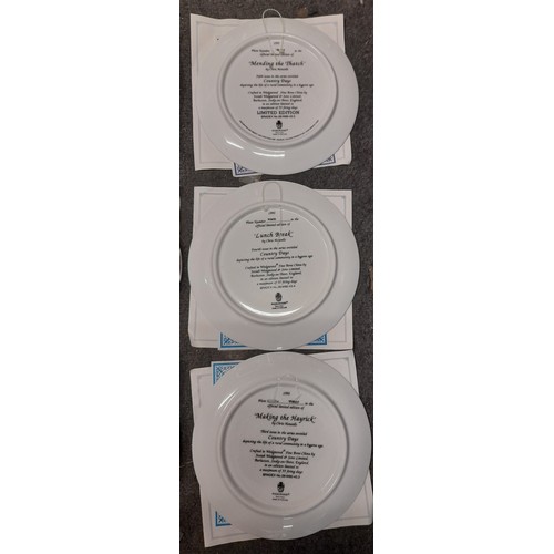 229 - LARGE SELECTION OF LIMITED EDITION BONE CHINA PLATES BY WEDGWOOD DAVENPORT ROYAL DOULTON WITH CERTIF... 