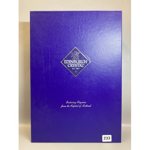 233 - BOXED SET OF EDINBURGH CRYSTAL WINE GLASSES AND ONE OTHER