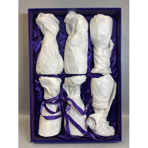 233 - BOXED SET OF EDINBURGH CRYSTAL WINE GLASSES AND ONE OTHER