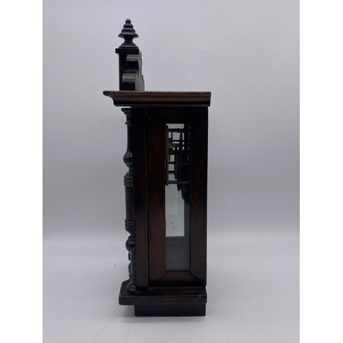 269 - VICTORIAN PENDULUM MANTEL CLOCK