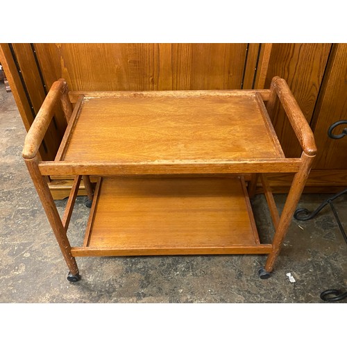 197A - 1970S TEAK TROLLEY TABLE