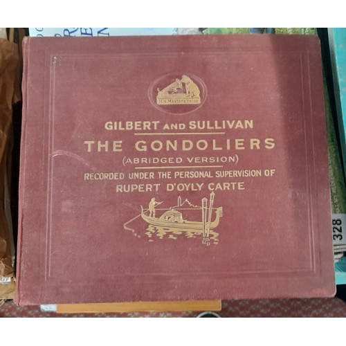 326 - SET OF THE GREAT MUSICIANS COMPOSERS AND THEIR MUSIC AND GILBERT AND SULLIVAN THE GONDOLIERS RECORDS... 