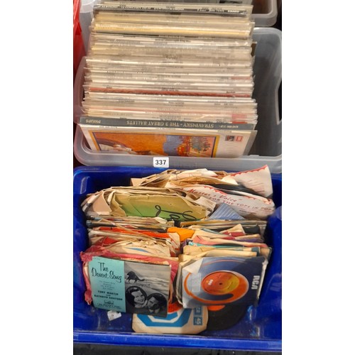 337 - TWO CRATES OF VINYL LPS CLASSICAL, 78S AND 45S