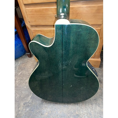 44 - GREEN WESTFIELD ACOUSTIC GUITAR MODEL NUMBER TF656P