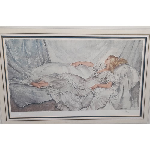 603 - SIR WILLIAM RUSSELL FLINT PRINT 504/850 WITH BLIND STAMP