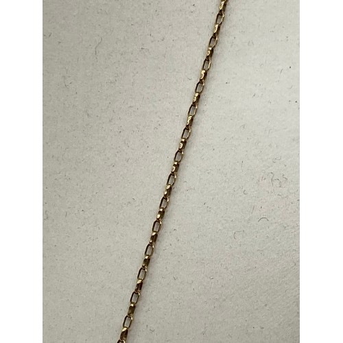 511 - LADIES 9CT TRACE CHAIN WITH LOBSTER CLASP, PAIR OF 9CT STUD EARRINGS 3.2G APPROX