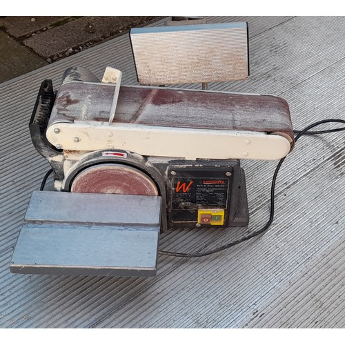 195F - AXMINSTER BELT AND DISK SANDER