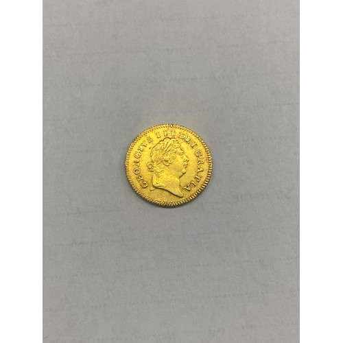 611 - GEORGE III 1803 GOLD THIRD GUINEA 4.2G APPROX