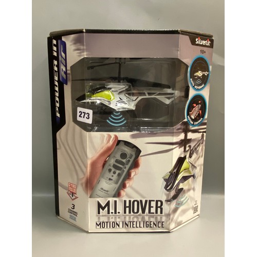 273 - MI HOVER THREE CHANNEL REMOTE CONTROL HELICOPTER AND LUNA TIK