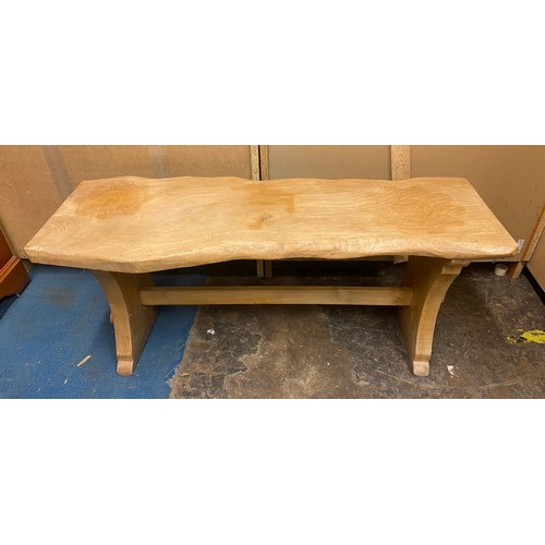 12 - ELM WANEY LOG TOP TABLE