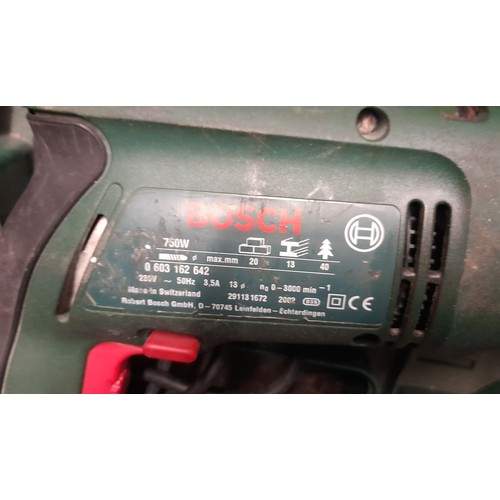 245 - CASED PARK SIDE RECHARGEABLE DRILL, AND BOSCH CORDED DRILL