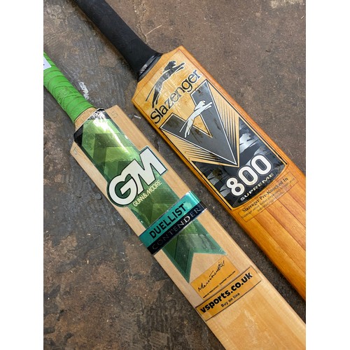 312 - GUNN AND MOORE WILLOW CRICKET BAT NOTTINGHAMSHIRE 1996 WITH AUTOGRAPH IN NYLON BAG