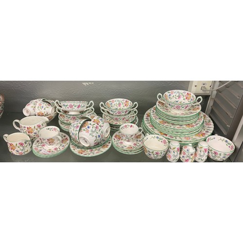 334 - MINTON BONE CHINA HADDON HALL TABLE SERVICE