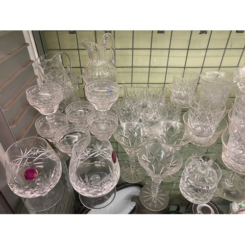 331 - WEBB CRYSTAL BRANDY BALLOONS, EDINBURGH CRYSTAL JUGS AND OTHER STUART CRYSTAL GLASSWARES