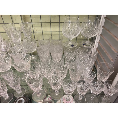 331 - WEBB CRYSTAL BRANDY BALLOONS, EDINBURGH CRYSTAL JUGS AND OTHER STUART CRYSTAL GLASSWARES