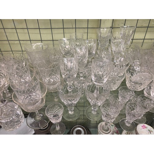 331 - WEBB CRYSTAL BRANDY BALLOONS, EDINBURGH CRYSTAL JUGS AND OTHER STUART CRYSTAL GLASSWARES