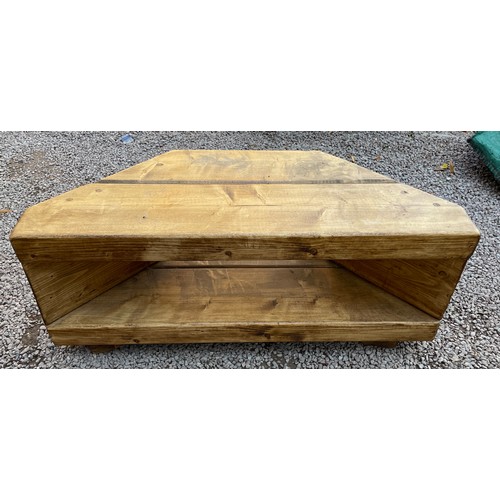 3 - RUSTIC PINE MEDIA STAND