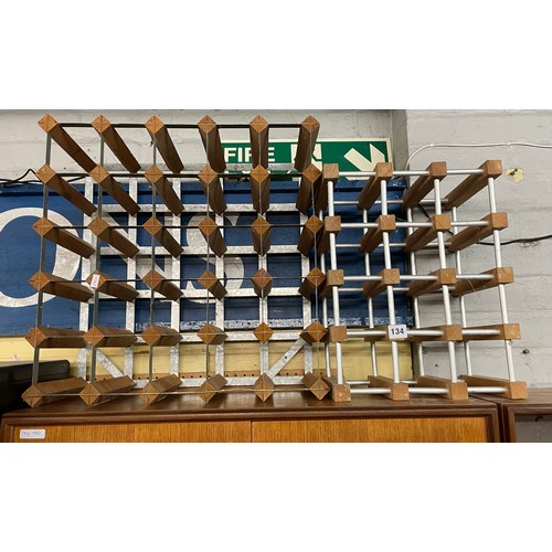 52 - TWO WINE BOTTLE RACKS