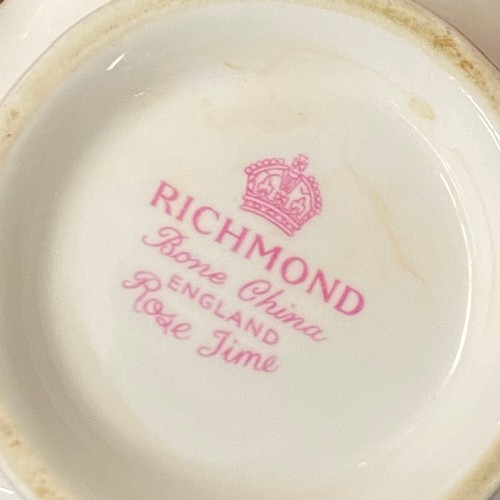 318 - RICHMOND BONE CHINA ROSE JUNE AND FLORAL TEASETS