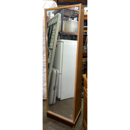 89 - OAK FRAMED CHEVAL DRESSING MIRROR