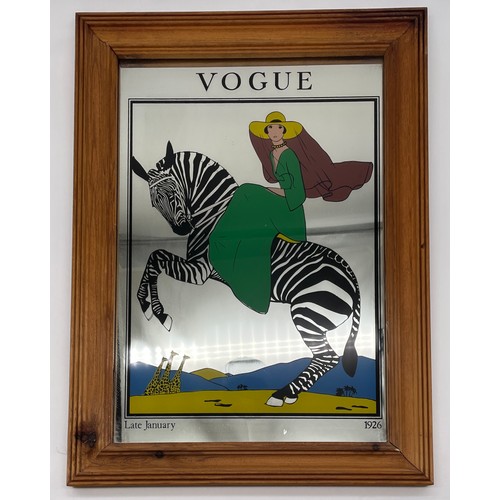 204 - VOGUE MAGAZINE ADVERTISING MIRROR IN FRAME