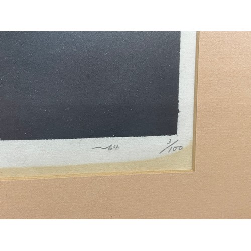 217 - SHUZO IKEDA JAPANESE (1922- 2004) WOOD BLOCK PRINT NUMBER 586 1964 SIGNED PENCIL