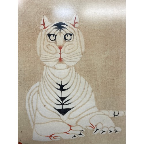 226 - INAGAKI NENJIRO JAPANESE WOOD BLOCK PRINT ENTITLED TIGER