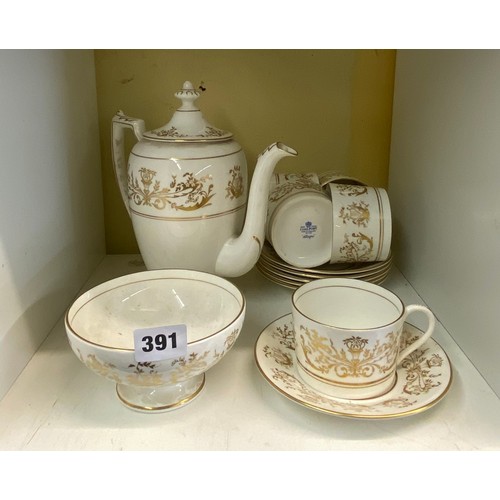 391 - COALPORT BONE CHINA ALLEGRO PART COFFEE SET