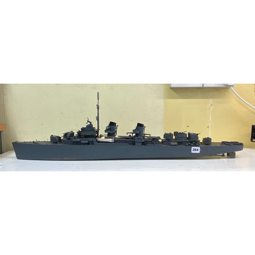 264 - PLASTIC MODEL OF THE BATTLE SHIP