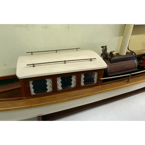 265 - HAND BUILT MODEL OF THE STEAM POWERED BOAT MIRANDA