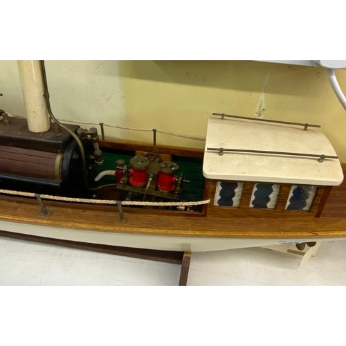 265 - HAND BUILT MODEL OF THE STEAM POWERED BOAT MIRANDA