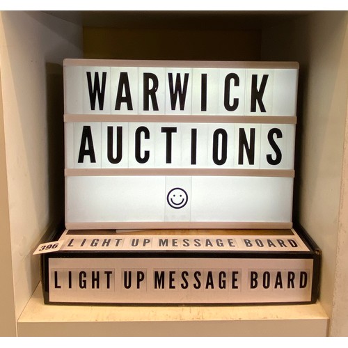 396 - ILLUMINATED MESSAGE BOARD