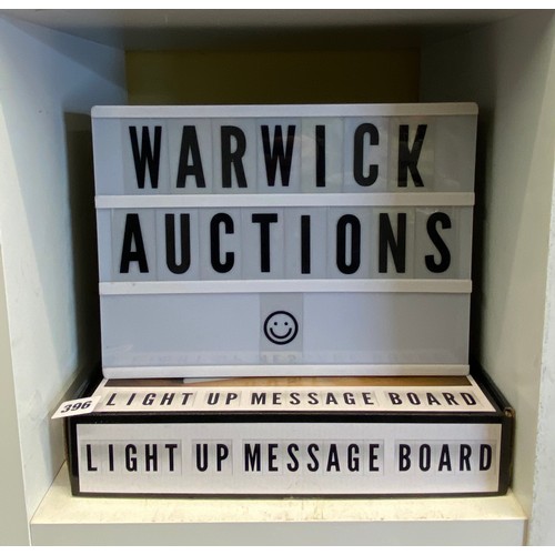 396 - ILLUMINATED MESSAGE BOARD