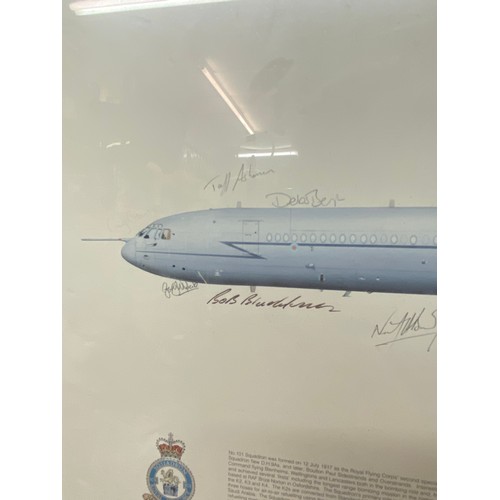 227 - 101 RAF SQUADRON AGM DINNER PRINT FRAMED AND GLAZED