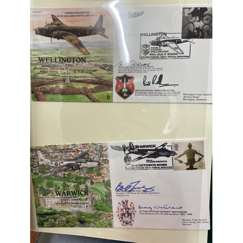 679 - A4 BINDER OF BENHAM WWII COMMEMORATIVE STAMP COVER AND ALBUM WITH VE DAY MEDAL COVERS