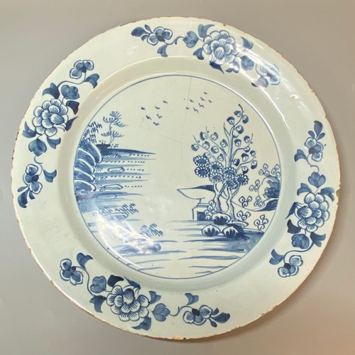 346 - 18TH CENTURY DELFT CHARGER A/F