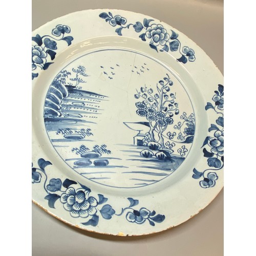 346 - 18TH CENTURY DELFT CHARGER A/F