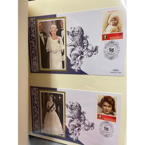 675 - EIGHT A4 BINDERS OF QUEEN ELIZABETH II DIAMOND WEDDING COIN COVER COLLECTIONS