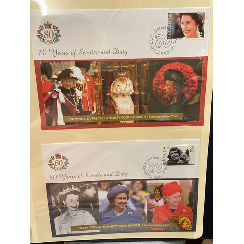 675 - EIGHT A4 BINDERS OF QUEEN ELIZABETH II DIAMOND WEDDING COIN COVER COLLECTIONS