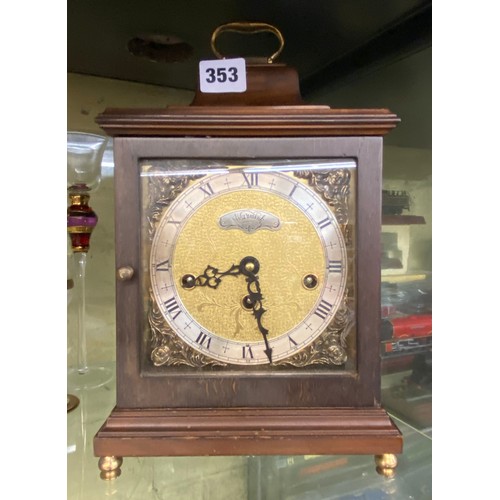 353 - WUBA MOVEMENT CHIMING MANTEL CLOCK