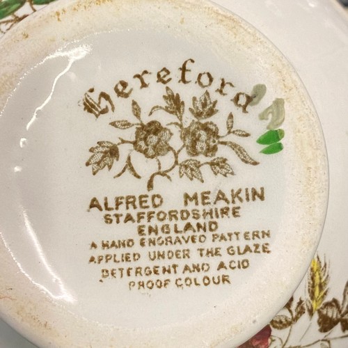 344 - POOLE THISTLE WOOD TABLE SERVICE, ALFRED MEAKIN TABLE SERVICE AND WEDGWOOD EDEN TABLE SERVICE