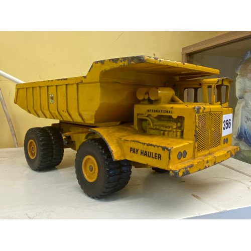 356 - ERTL DIE CAST CONSTRUCTION PAY HAULER DUMPER TRUCK