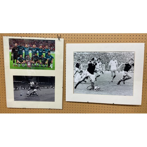 649 - AUTOGRAPHED BLACK AND WHITE PHOTOGRAPH OF ARCHIE GEMMILL, SIGNED PHOTO OF JACK CHARLTON V WEST GERMA... 