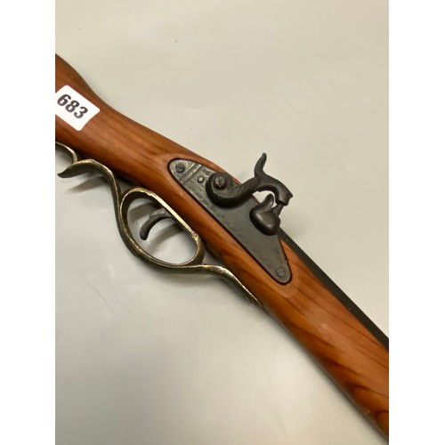 683 - REPRODUCTION CUSHION CAP WALL PIECE RIFLE