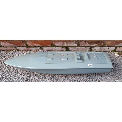 262 - TWO REMOTE CONTROL MODEL BOAT HULLS